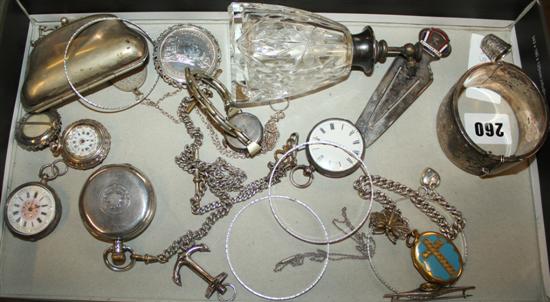 Silver & other jewellery & watches